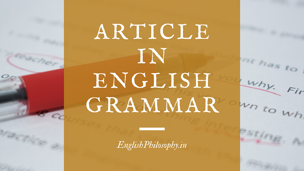 Article in English Grammar