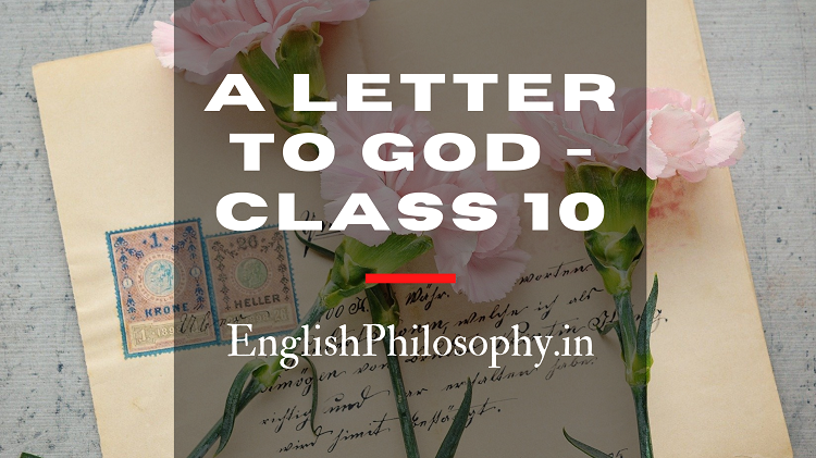 A letter to god - English Philosophy