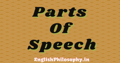 Parts of speech - English Philosophy