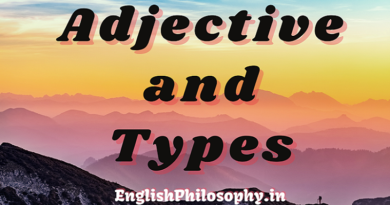 Types of Adjective - English Philosophy