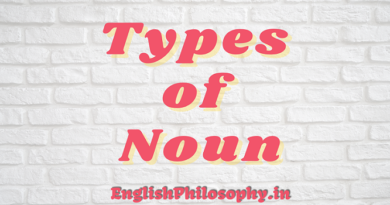types of noun - English Philosophy
