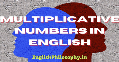 Multiplicative Numbers in English - English Philosophy