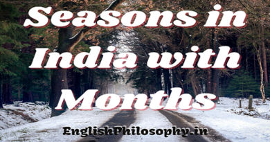 Seasons in India with Months - English Philosophy