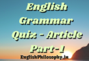 Online quiz for english grammar - English Philosophy (4)