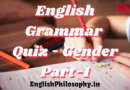 Online quiz for english grammar - English Philosophy (7)
