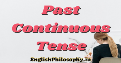 Past Continuous Tense - English Philosophy