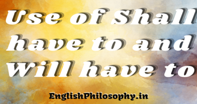 Use of shall have to and will have to - English Philosophy