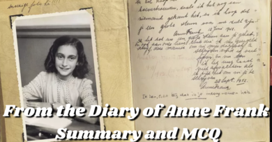 From the Diary of Anne Frank - English Philosophy