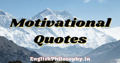 Motivational quote banner - English Philosophy