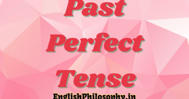 Past Perfect Tense - English Philosophy