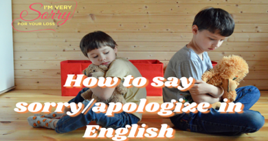 How to say sorry in English - English Philosophy