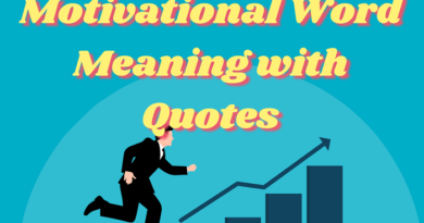 Motivational words in motivational quotes