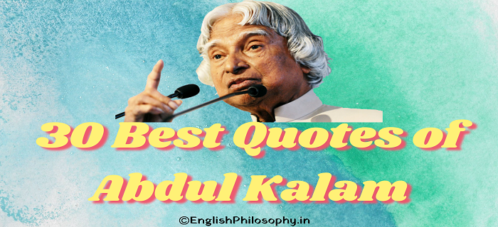 Abdul Kalam Quotes - English Philosophy
