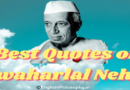 Jawaharlal Nehru quotes - English Philosophy
