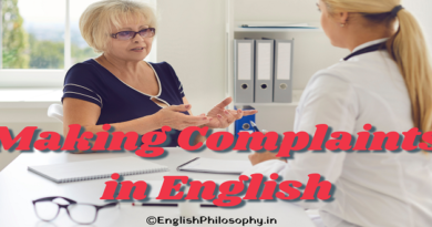 Making Complaints in English - English Philosophy
