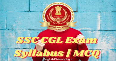 SSC CGL Exam Syllabus MCQ - English Philosophy