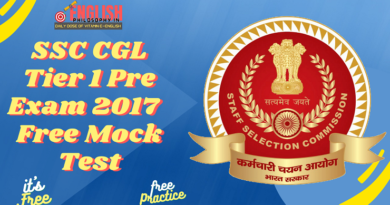 SSC CGL Tier 1 Pre Exam 2017 with free Mock Test - English Philosophy