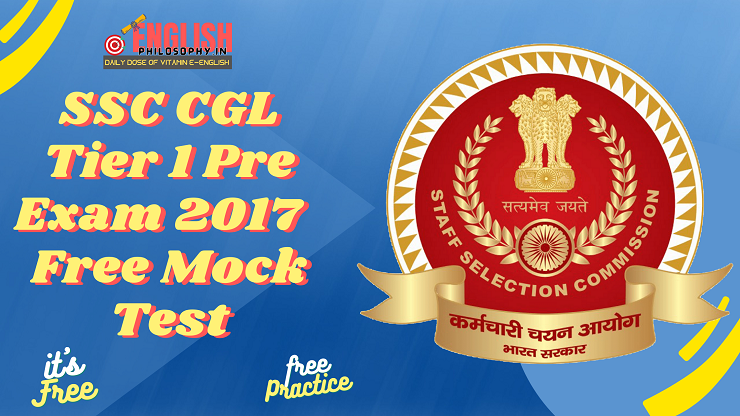 SSC CGL Tier 1 Pre Exam 2017 with free Mock Test - English Philosophy