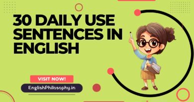 30 Daily use Sentences in English - English Philosophy
