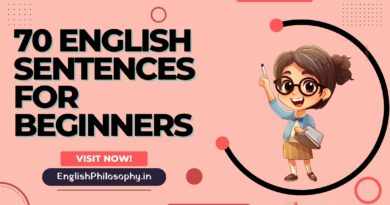 70 English Sentences for Beginners